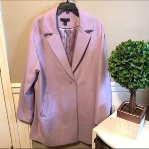 Light purple Halogen wool coat sz XL